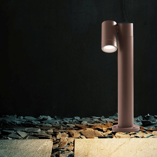 paletto da giardino marrone corten Gea Luce 7W GU10 IP65