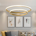 Iole S/2 lampadario oro satinato Gea Luce 40W 3000K