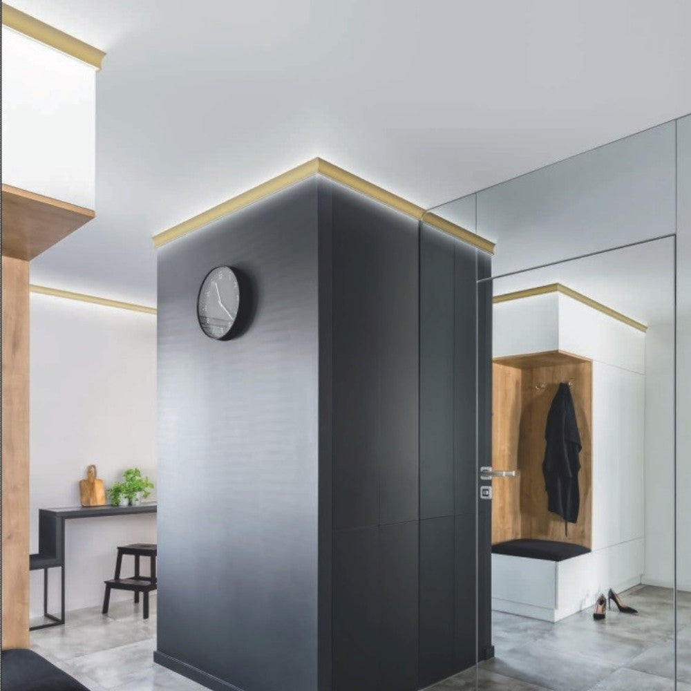 Lubiana D profilo angolare oro Gea Luce 3m