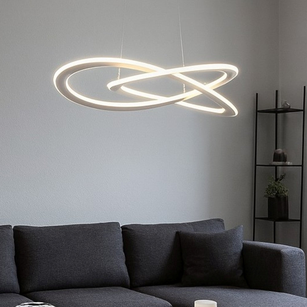 Yara lampadario bianco Gea Luce 50W 4000K