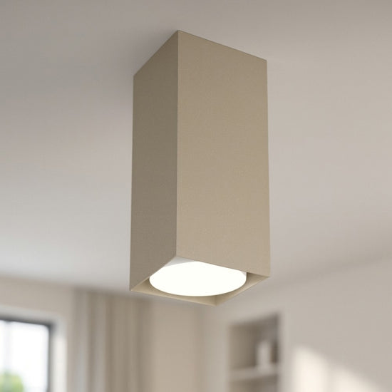 Plate faretto da soffitto sabbia Top Light GX53 11W dimmerabile IP20