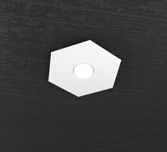 Hexagon plafoniera cucina bianco Top Light GX53 11W 730 lm esagonale Made in Italy