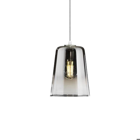 Shaded sospensione cromo trasparente Top Light E27 18W