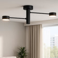Kubo plafoniera nero Top Light GX53 9W orientabile 360° Ø58 cm