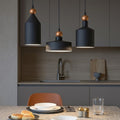 Triade lampadario a binario antracite dorato Ideal Lux 20W E27