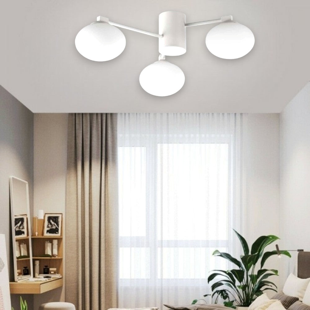 Hermes PL3 plafoniera bianco Ideal Lux 3W G9 3000K