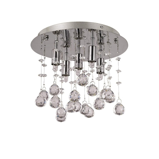 Moonlight PL5 plafoniera cromato cristallo Ideal Lux 3W G9 3000K