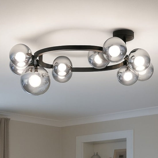Perlage PL10 plafoniera nero Ideal Lux 15W G9 3000K