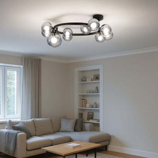 Perlage PL10 plafoniera nero Ideal Lux 15W G9 3000K