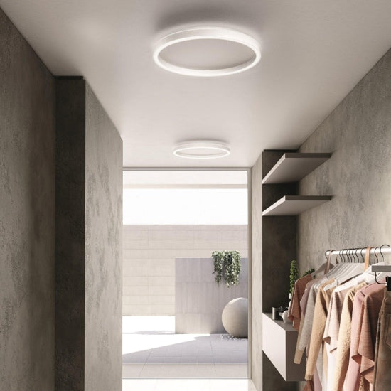 Aela plafoniera bianco satinato Gea Luce 72W 3000K-4000K