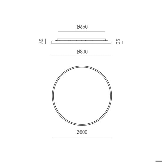 Aela plafoniera bianco satinato Gea Luce 72W 3000K-4000K