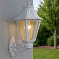 Asti applique da esterno lanterna bianco Top Light E27 9W IP55
