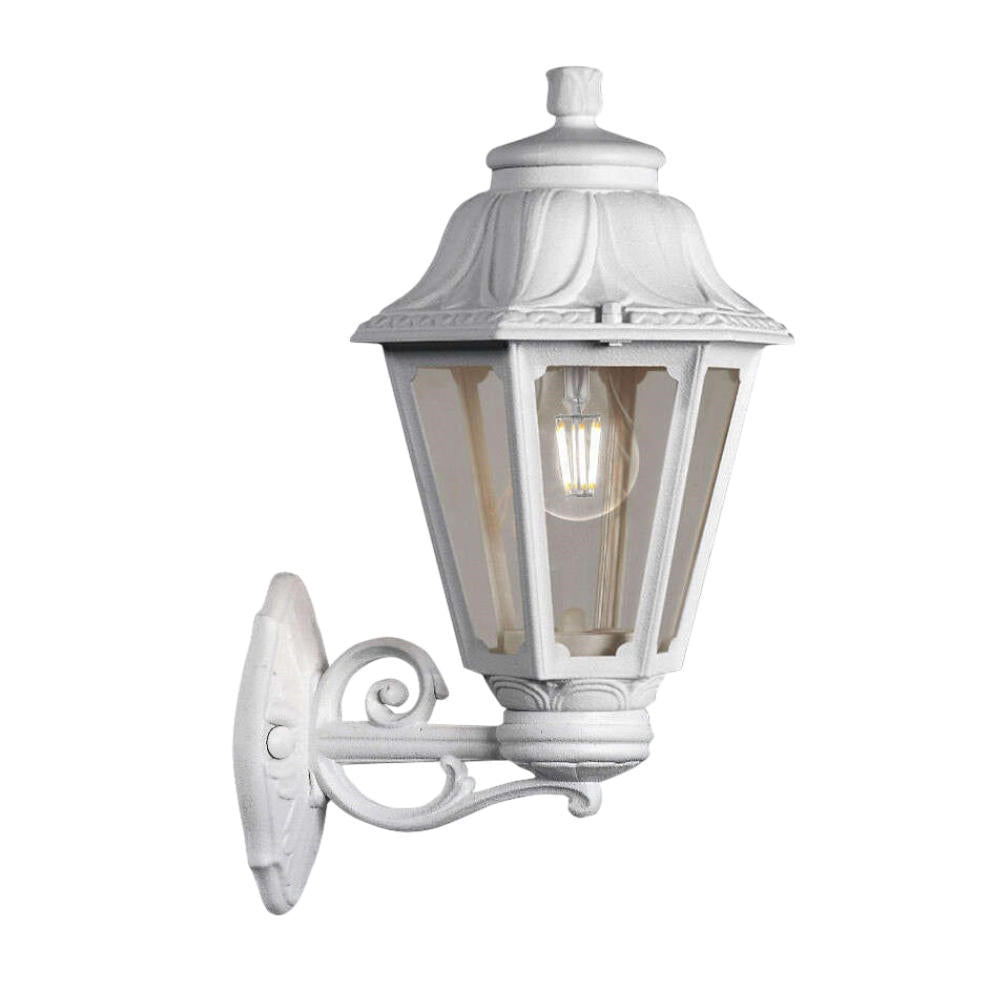 Asti applique da esterno lanterna bianco Top Light E27 9W IP55