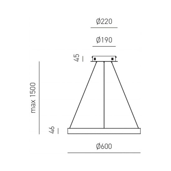 Criseide S-P lampadario oro satinato Gea Luce 60W 3000K