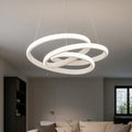 Diva S-G lampadario bianco satinato Gea Luce 47W 3000K