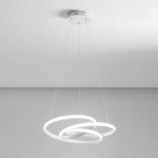 Diva S-G lampadario bianco satinato Gea Luce 47W 3000K