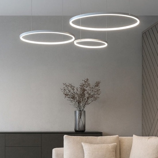 Erika S-30 lampadario bianco satinato Gea Luce 128W 3000K