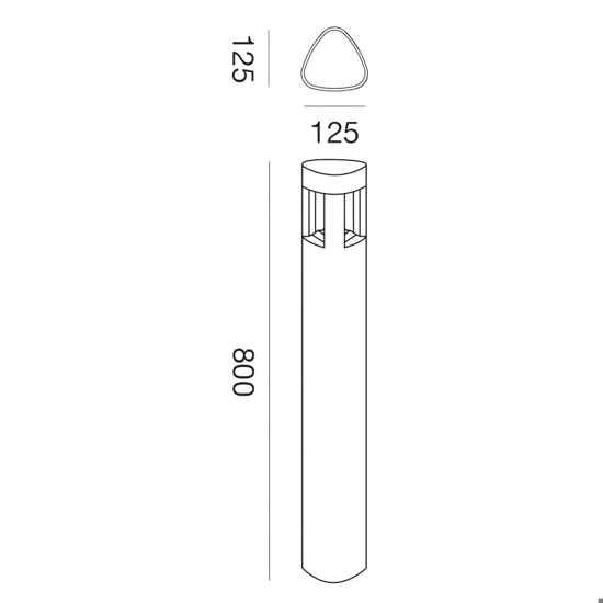 Janet lampione da esterno grigio metallizzato Gea Luce GX53 11W 3000K-4000K