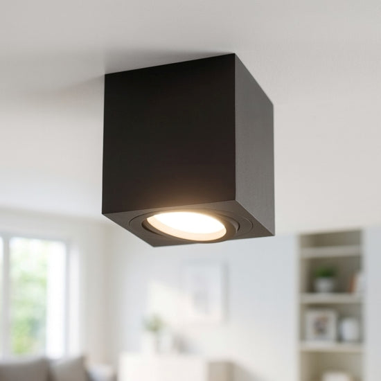 faretto da soffitto nero Gea Luce 10W GU10