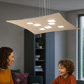 Isotta S lampadario tortora Gea Luce 80W GX53 IP20