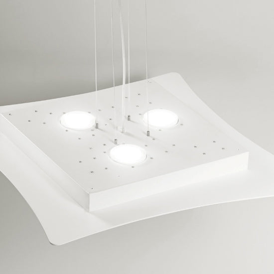 Isotta S lampadario tortora Gea Luce 80W GX53 IP20