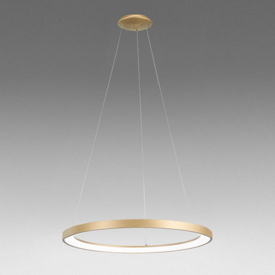 Krizia S/G lampadario oro spazzolato Gea Luce 60W 3000K