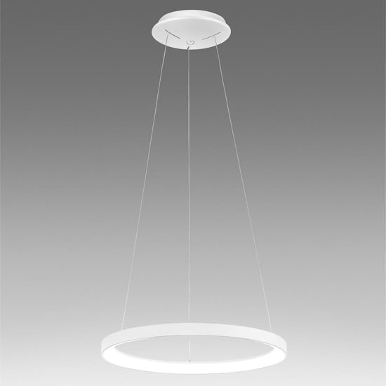 Krizia S/P lampadario bianco satinato Gea Luce 30W 3000K
