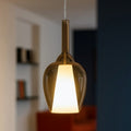 Ofelia S10 Mini sospensione ambra fumé Gea Luce 28W G9