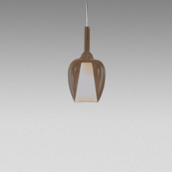 Ofelia S10 Mini sospensione ambra fumé Gea Luce 28W G9