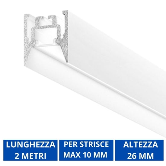 Bucarest P profilo LED nero Gea Luce 2m