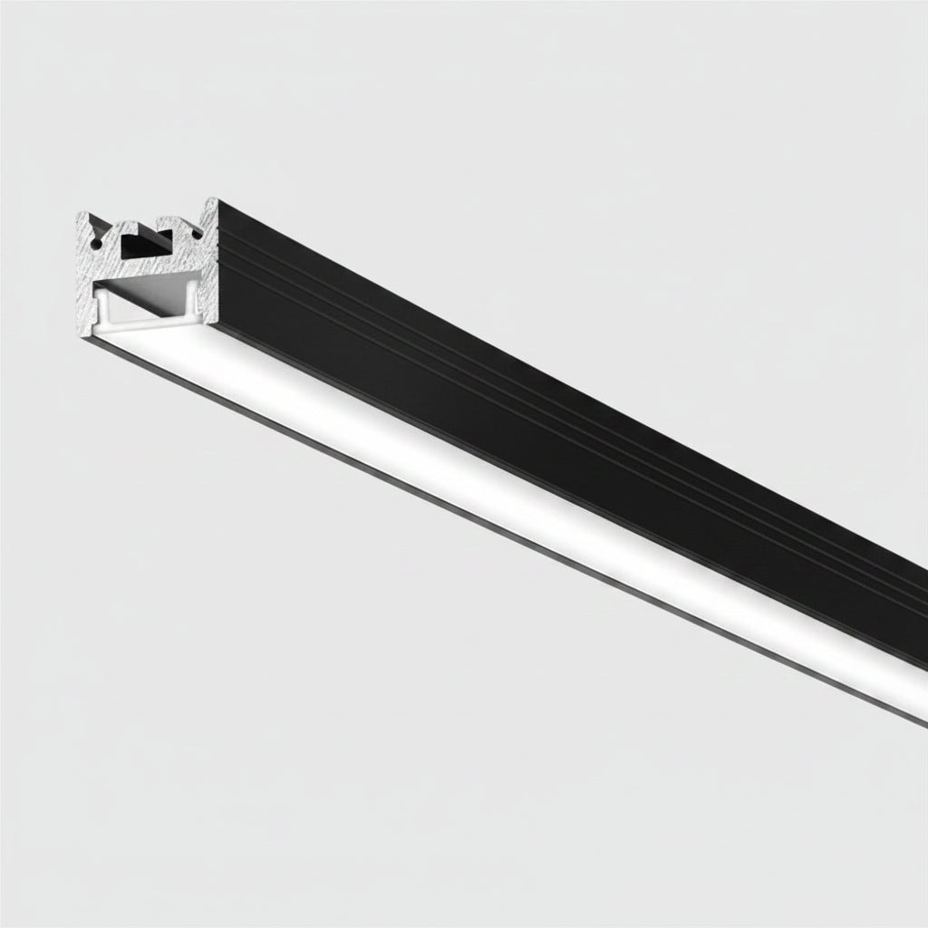 Riga G profilo a plafone nero opaco Gea Luce 2m
