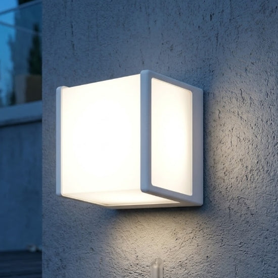 Dubai applique da esterno bianco Top Light GX53 9W IP54