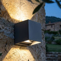 Perth applique cubo da esterno antracite Top Light LED 20W 3000K-4000K IP65