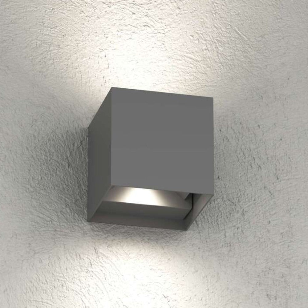 Perth applique cubo da esterno antracite Top Light LED 20W 3000K-4000K IP65