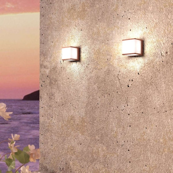 Dubai applique da esterno corten Top Light GX53 9W IP54