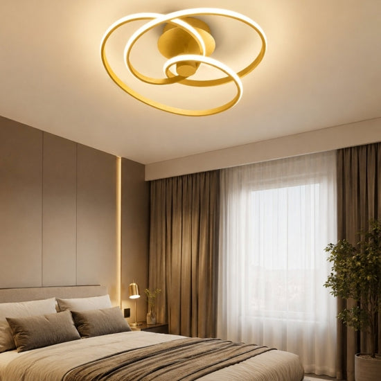 Diva plafoniera spirale oro satinato Gea Luce 40W 3000K