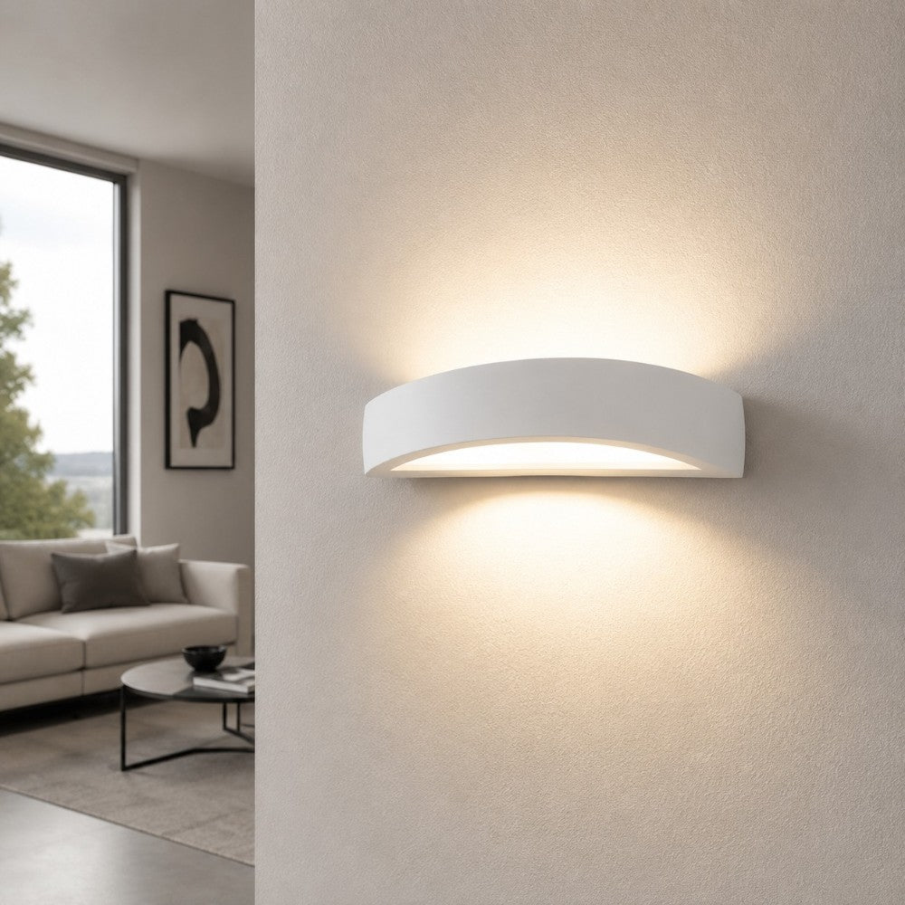 Soda applique gesso bianco Ideal Lux 1xE14