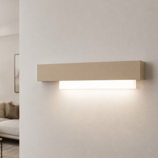 Doha applique bianco nero Gea Luce 25W 3000K