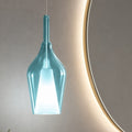 Ofelia S12 sospensione blu trasparente Gea Luce E27 60W