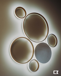 Pois plafoniera oro Ondaluce 68W 4000K