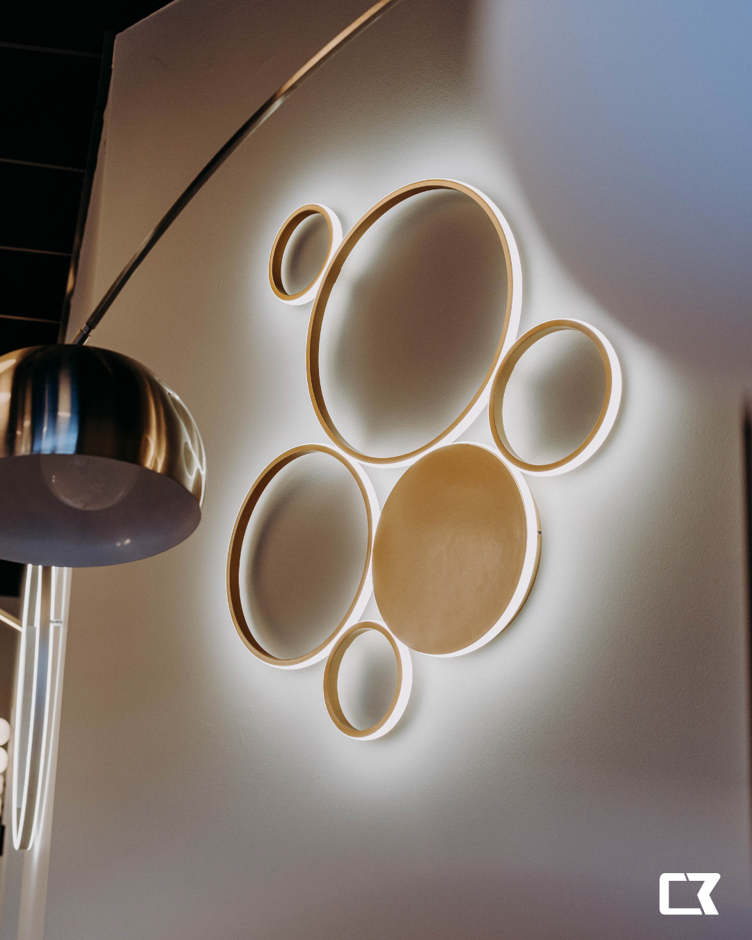 Pois plafoniera oro Ondaluce 68W 4000K