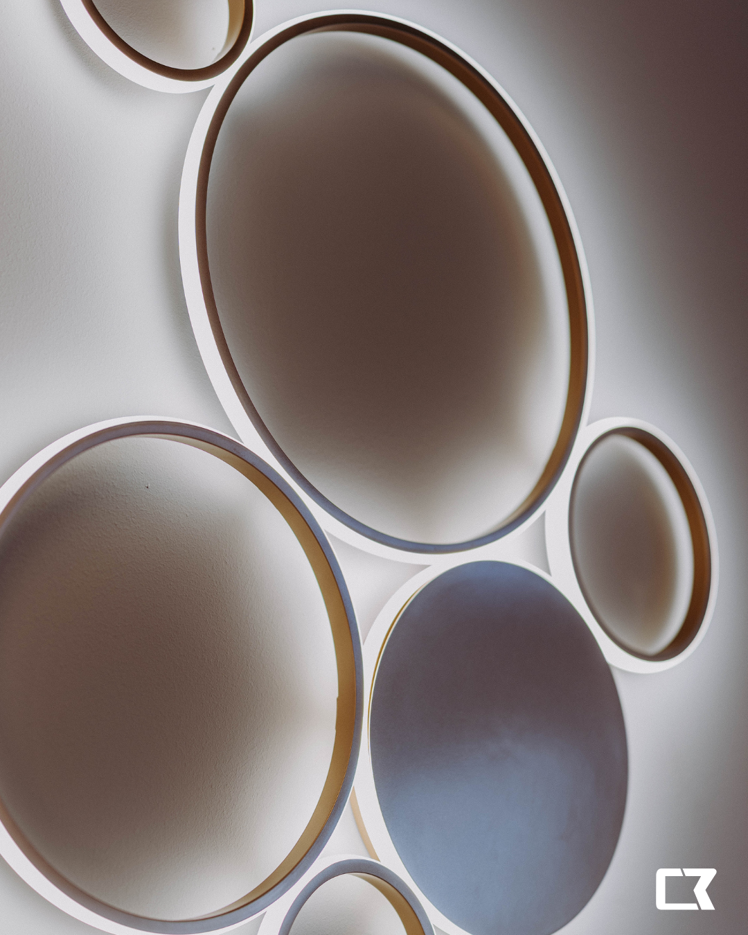 Pois plafoniera oro Ondaluce 68W 4000K