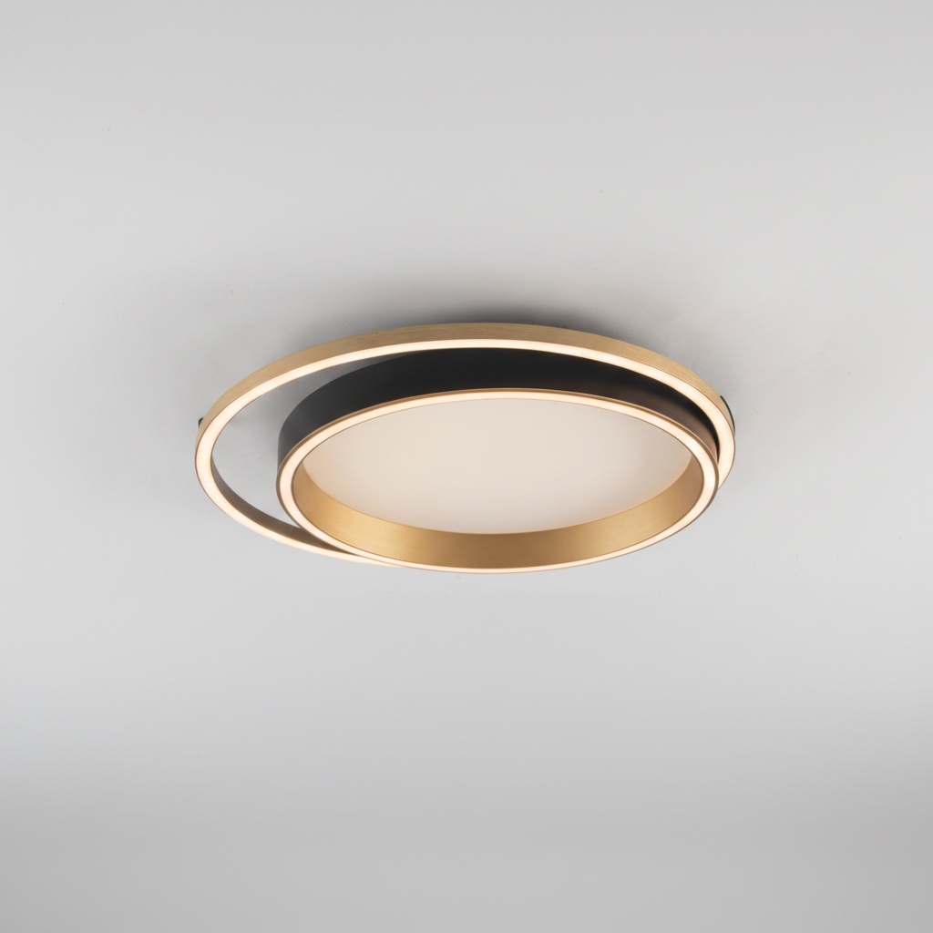 Nady plafoniera nero/oro Luxima 40W 3000K