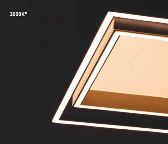 Nady plafoniera nero/oro Luxima 40W 3000K