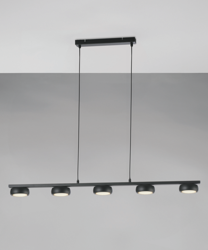 Futura sospensione nero Luxima 5xGX53 max 12W