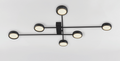 Futura plafoniera nero Luxima 6xGX53 max 12W