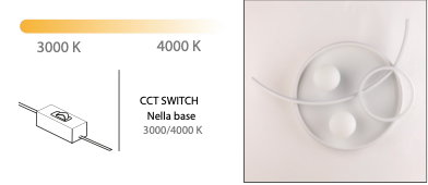 Manila plafoniera bianco Luxima 40W CCT 3000-4000K
