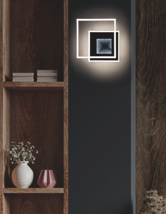 Tridi applique bianco/nero Luxima 40W 4000K