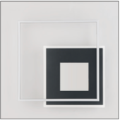 Tridi applique bianco/nero Luxima 40W 4000K