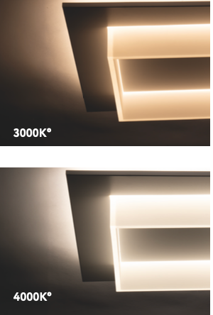 Acryl plafoniera bianco Luxima 40W CCT 3000-4000K